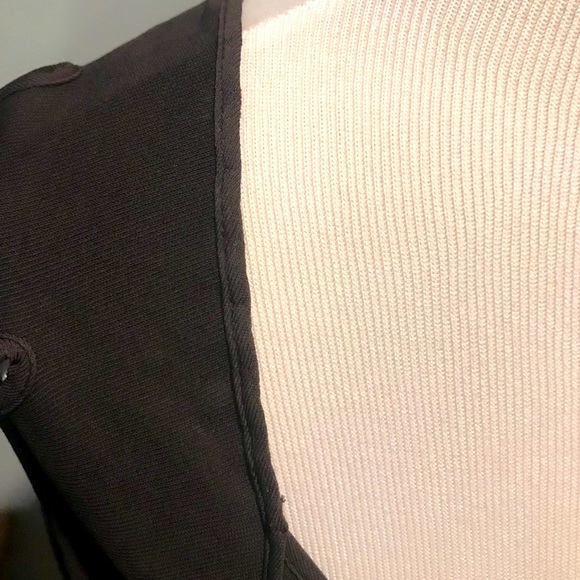 🖤Yves Saint Laurent Formal Black Goth Body Con Midi Jersey Dress Size Medium🖤 - Picture 7 of 7